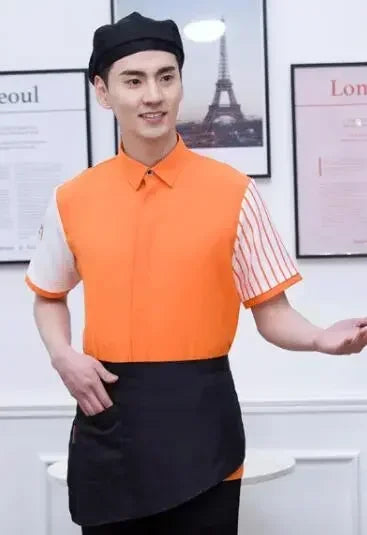 Top Workwear Shop Shortsleeved Coffee Tea Waitress Restaurant