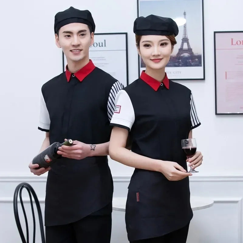 Top Workwear Shop Shortsleeved Coffee Tea Waitress Restaurant