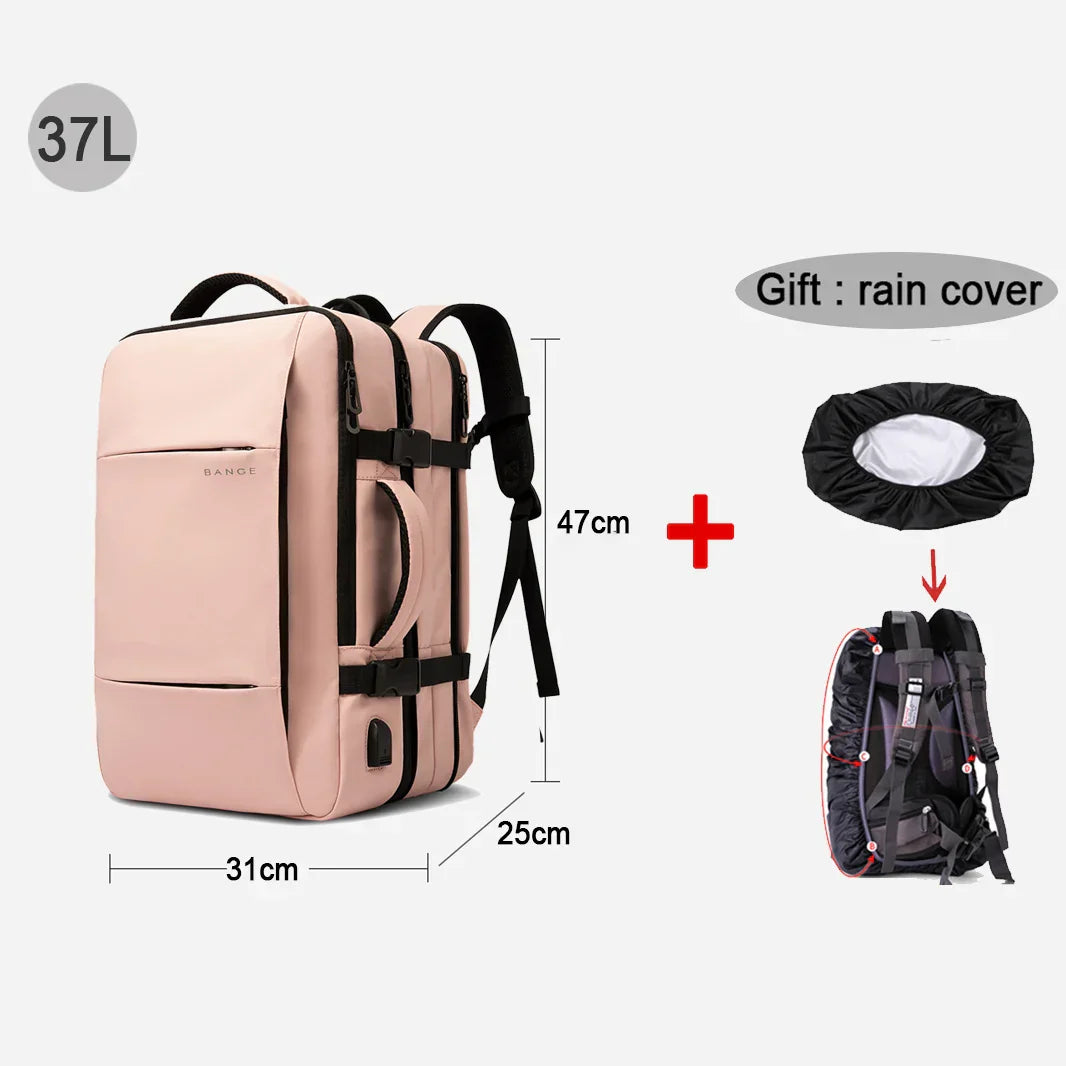 Travel Backpack Men Business Aesthetic Backpack School Expandable