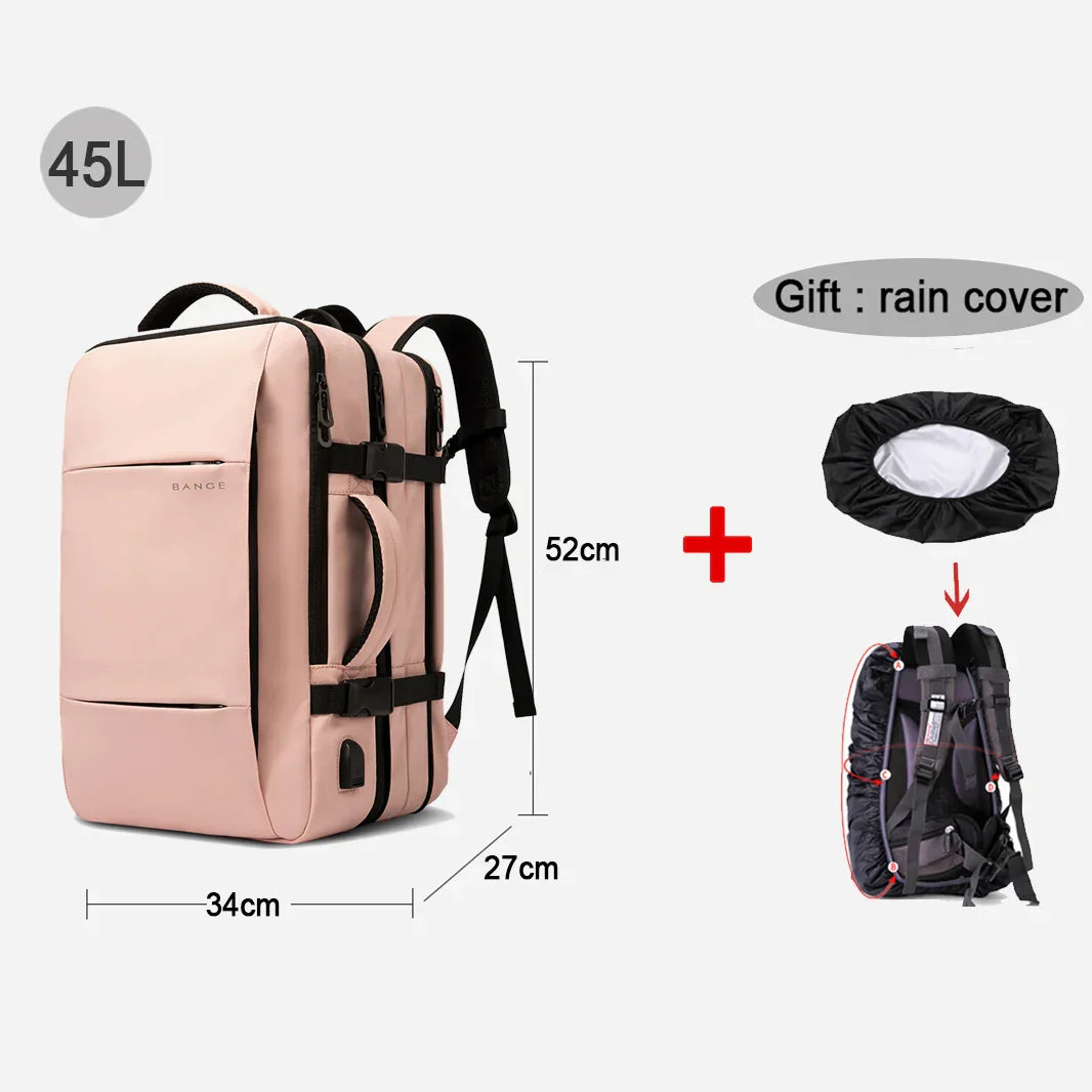 Travel Backpack Men Business Aesthetic Backpack School Expandable