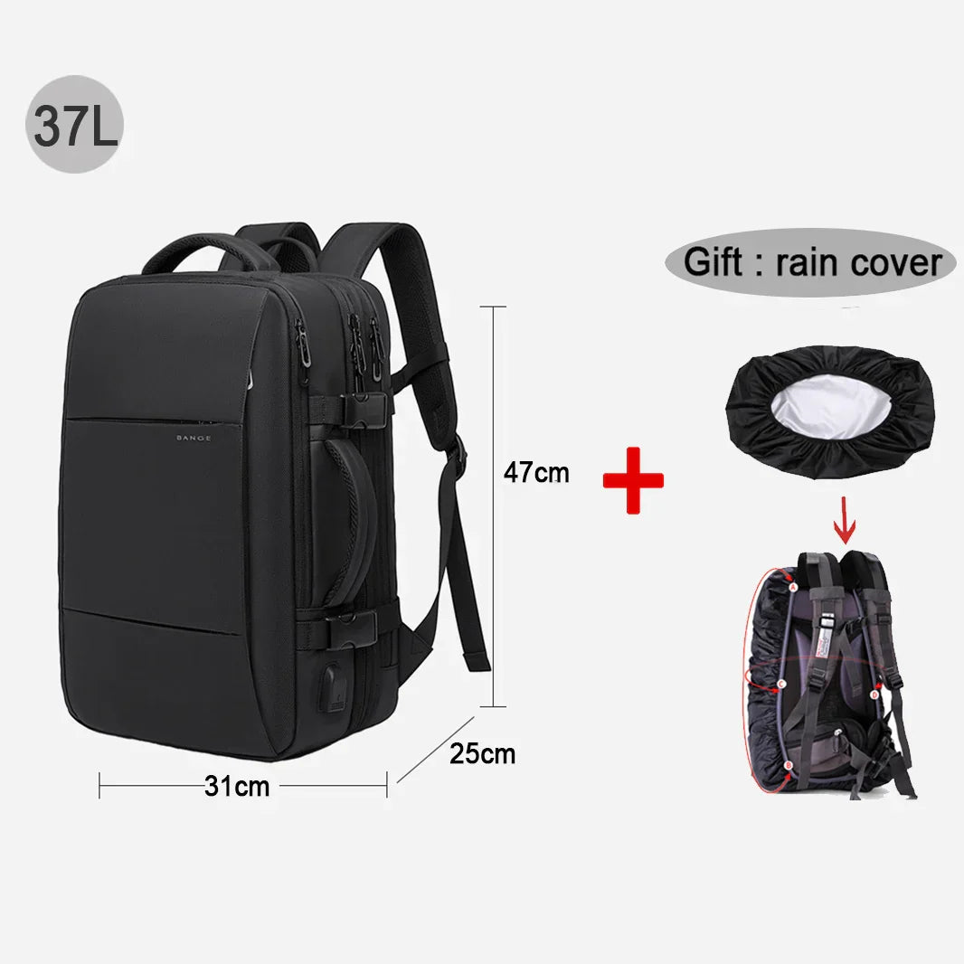 Travel Backpack Men Business Aesthetic Backpack School Expandable