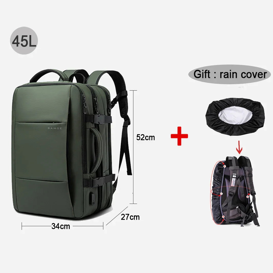 Travel Backpack Men Business Aesthetic Backpack School Expandable