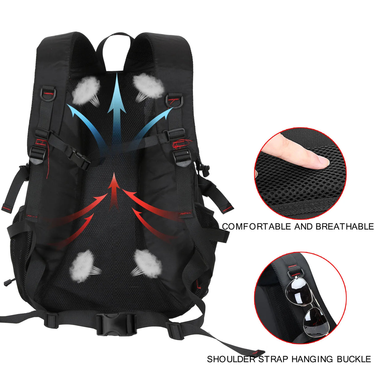 Travel backpack 40L waterproof lightweight outdoor hiking men's