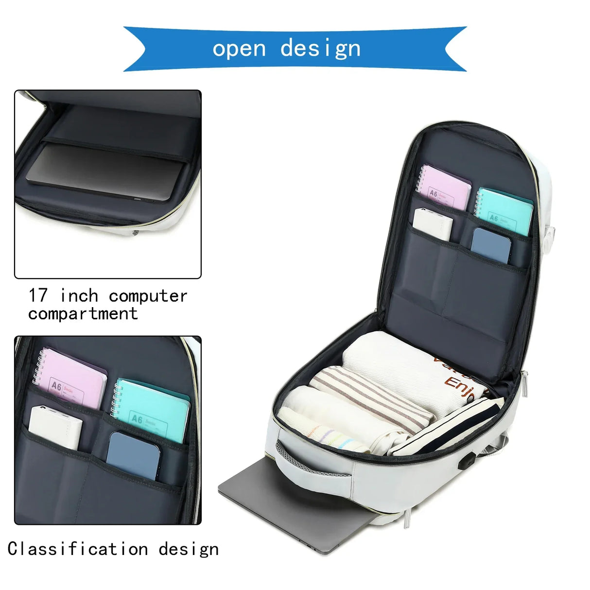 Travel backpack for women and men airline approved