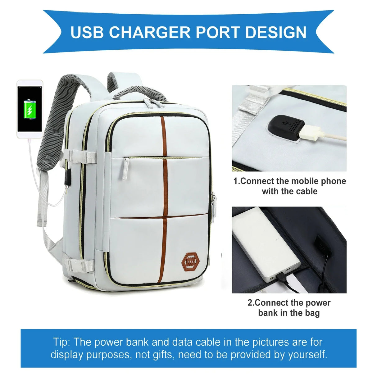 Travel backpack for women and men airline approved