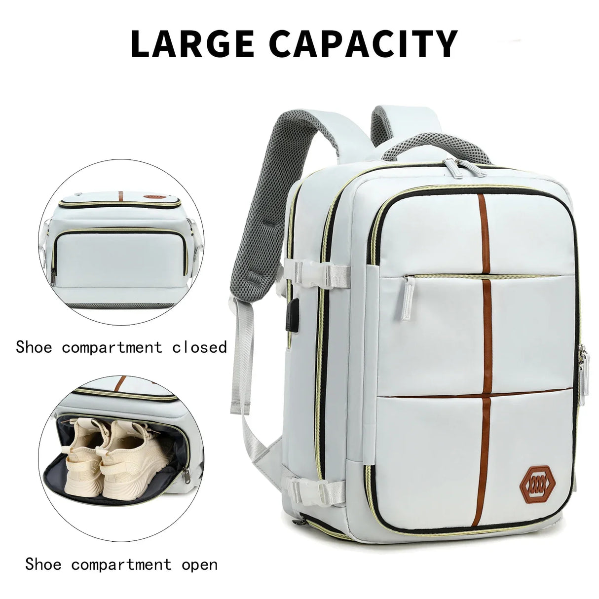 Travel backpack for women and men airline approved