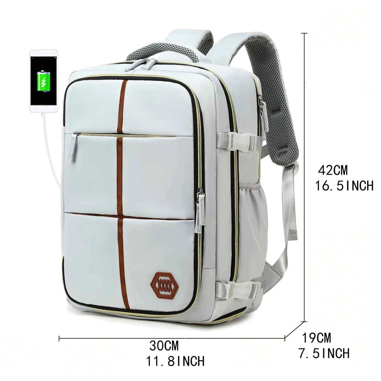 Travel backpack for women and men airline approved