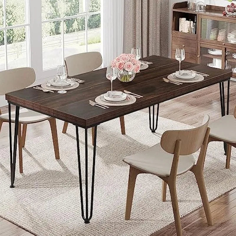 Tribesigns Dining Table for 6 Person, 62.9 Inch