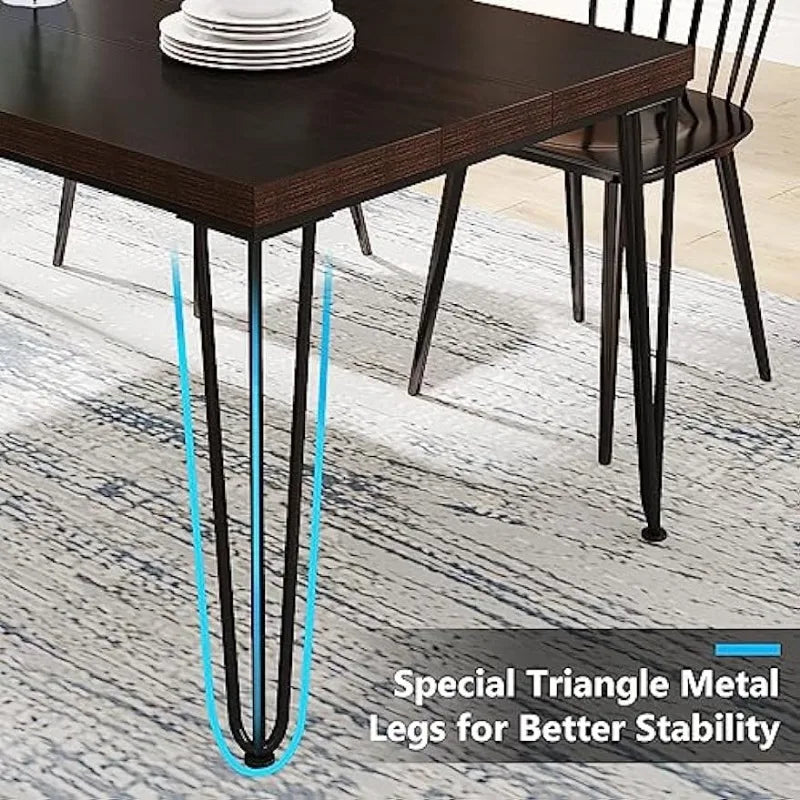 Tribesigns Dining Table for 6 Person, 62.9 Inch