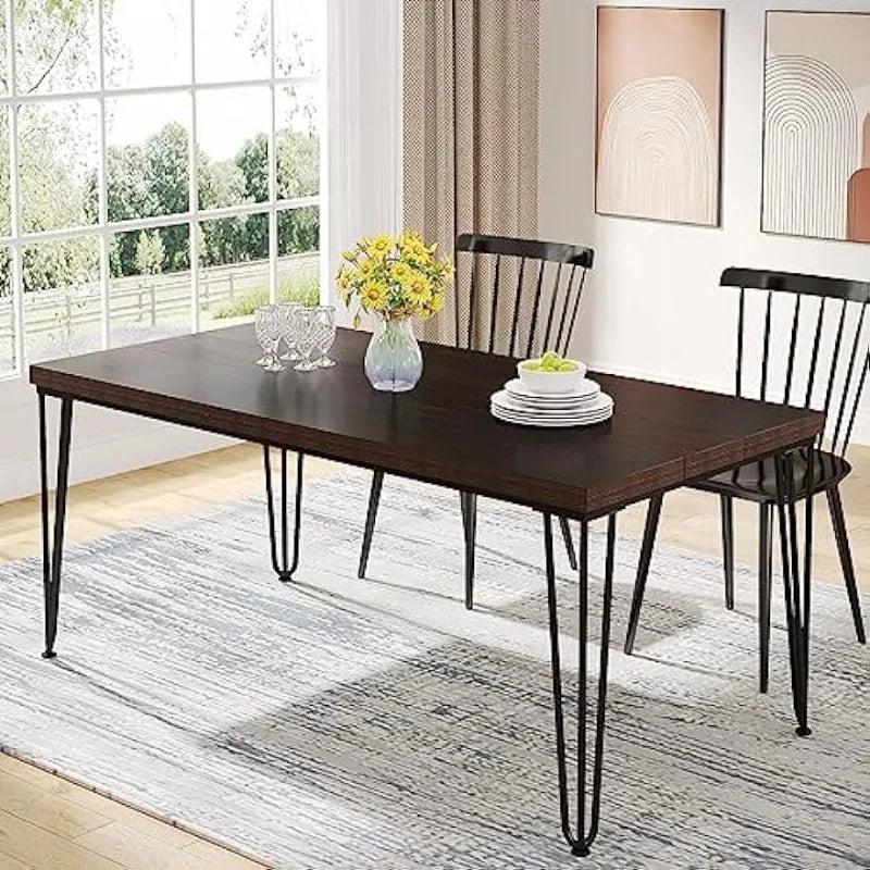 Tribesigns Dining Table for 6 Person, 62.9 Inch