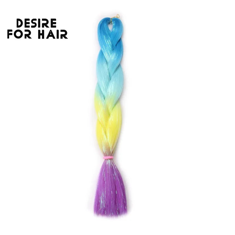 Desire for Hair 5Packs Synthetic Braiding Hair Christmas