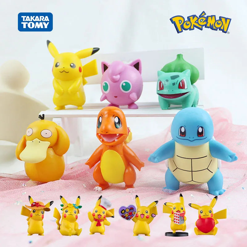 Pokemon Anime Action Figures Pikachu Toys Model Charmander