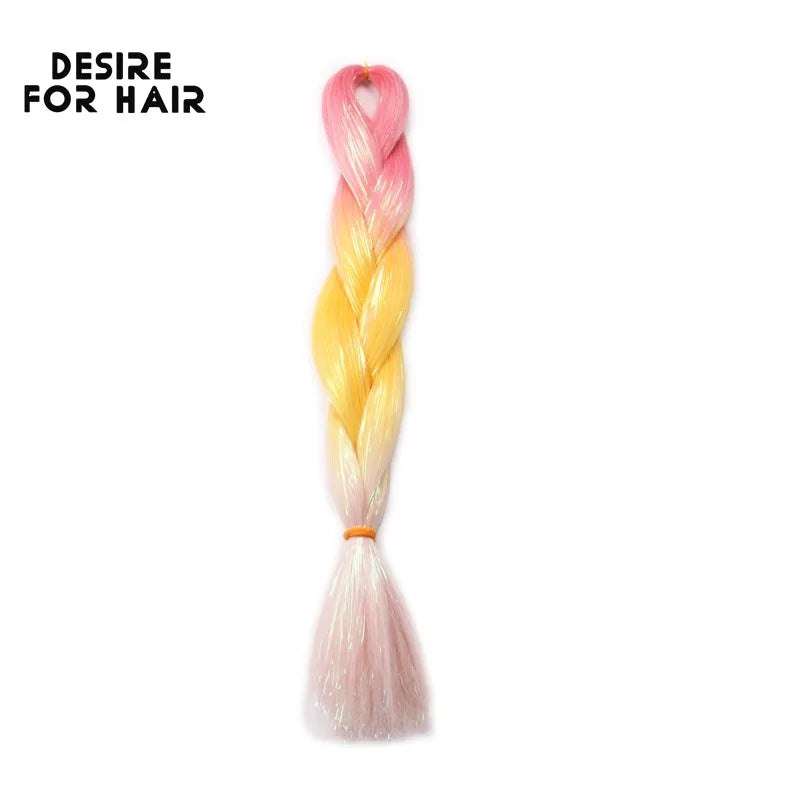 Desire for Hair 5Packs Synthetic Braiding Hair Christmas