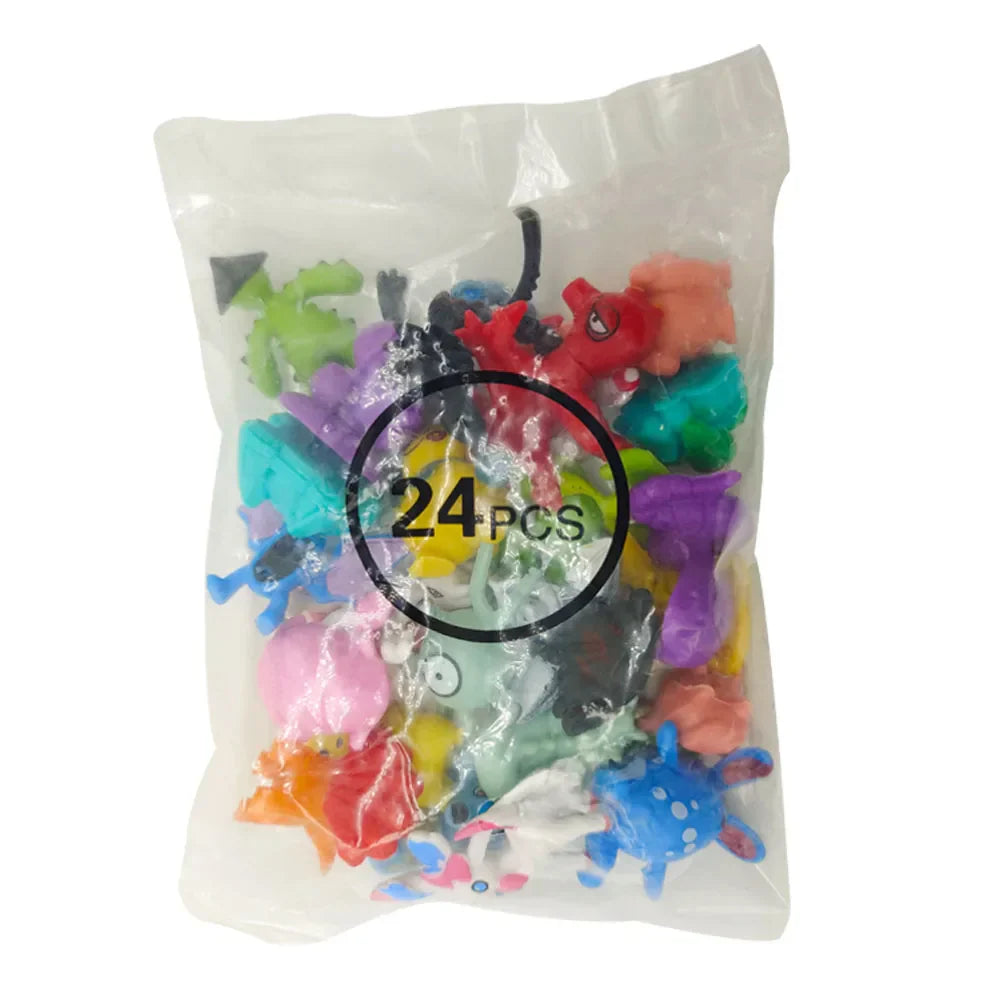 Pokemon Mini Figures 2-3CM Anime Action Pikachu 24-144 Not Repeating Model Toy Kid Collect Dolls Birthday Gift Give Pokémon Bag