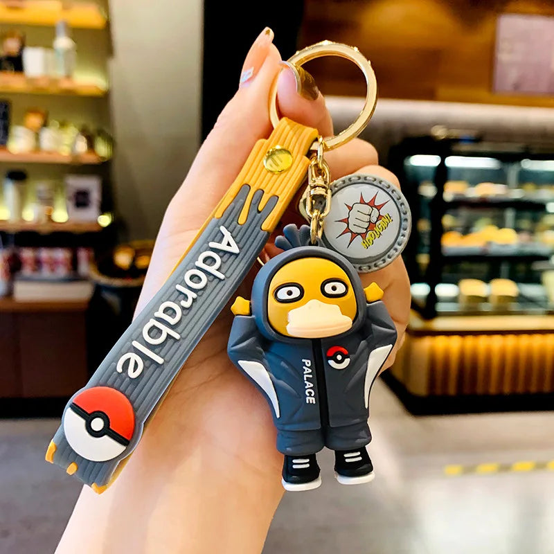 Pokemon Keychain Anime Figures Pikachu Cartoon Key Chain