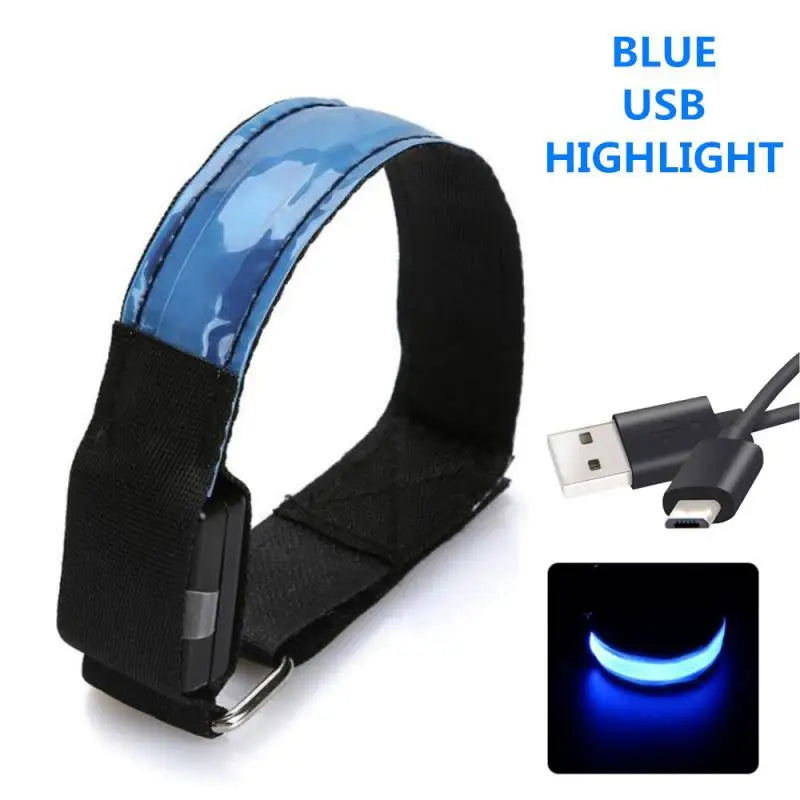 USB Charging LED Luminous Night Running Armband Bracelet