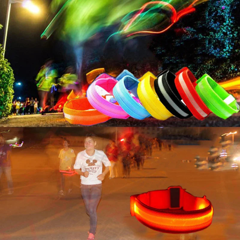 USB Charging LED Luminous Night Running Armband Bracelet