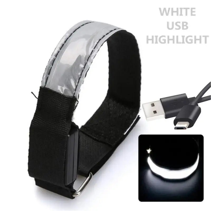 USB Charging LED Luminous Night Running Armband Bracelet