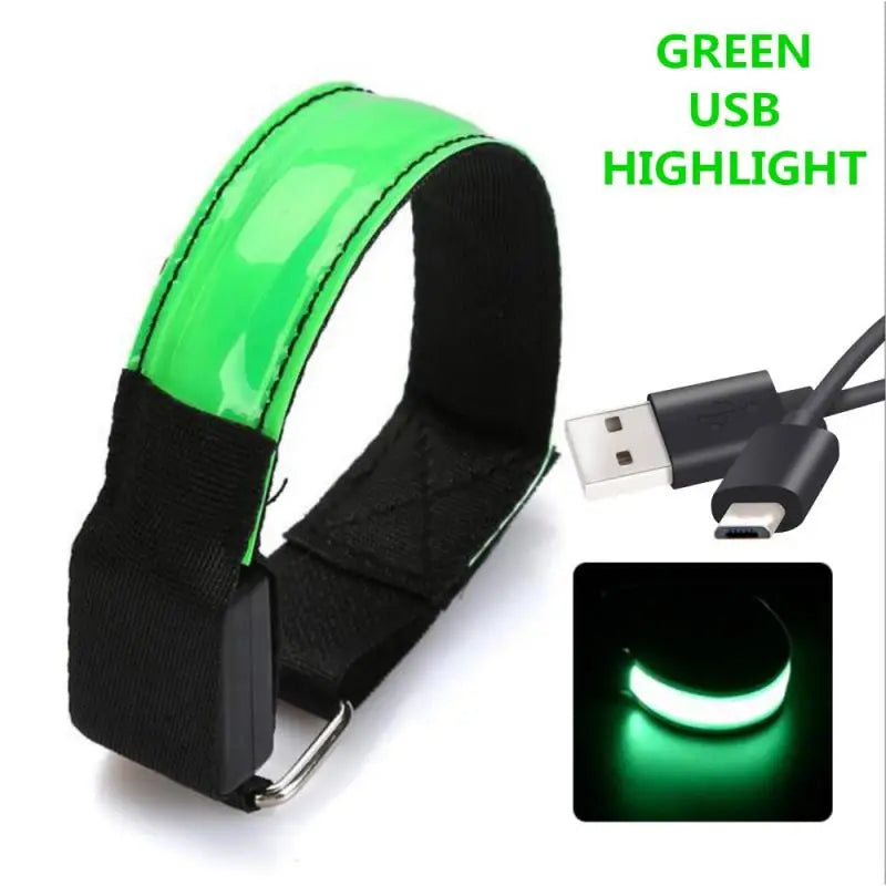 USB Charging LED Luminous Night Running Armband Bracelet
