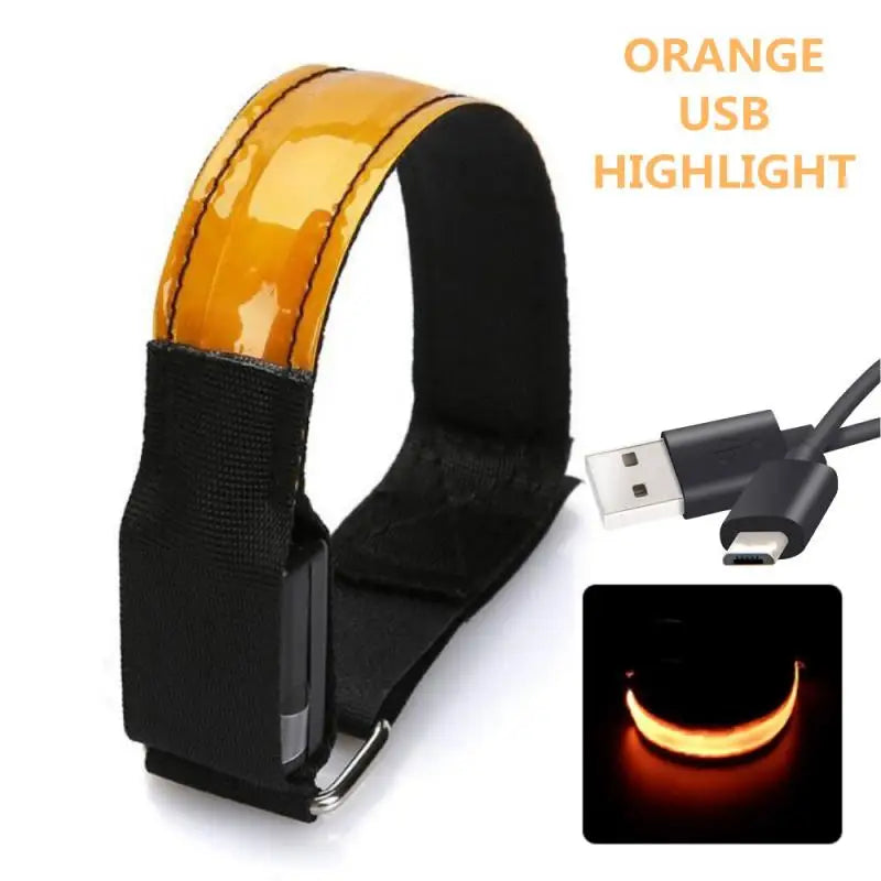 USB Charging LED Luminous Night Running Armband Bracelet