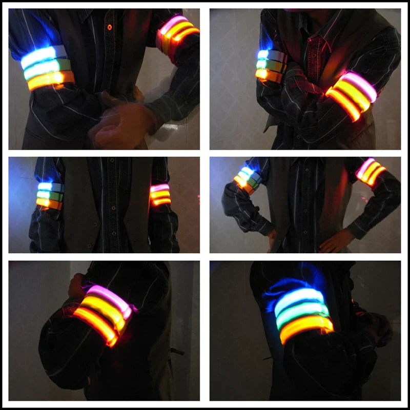 USB Charging LED Luminous Night Running Armband Bracelet