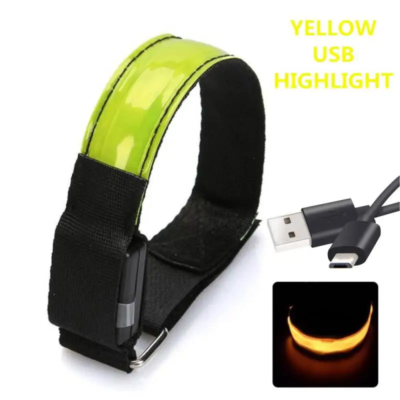 USB Charging LED Luminous Night Running Armband Bracelet