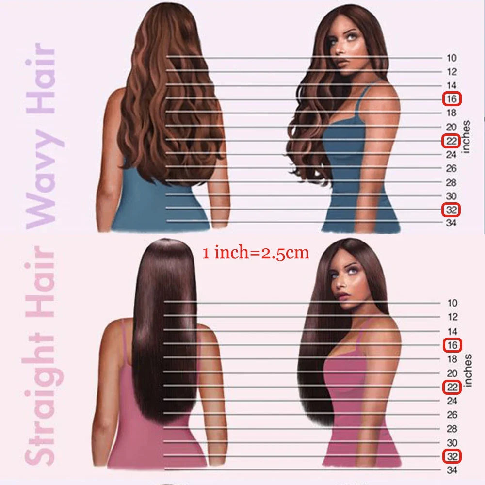 MERISIHAIR Synthetic No Clip Invisible Wire Hair Extensions