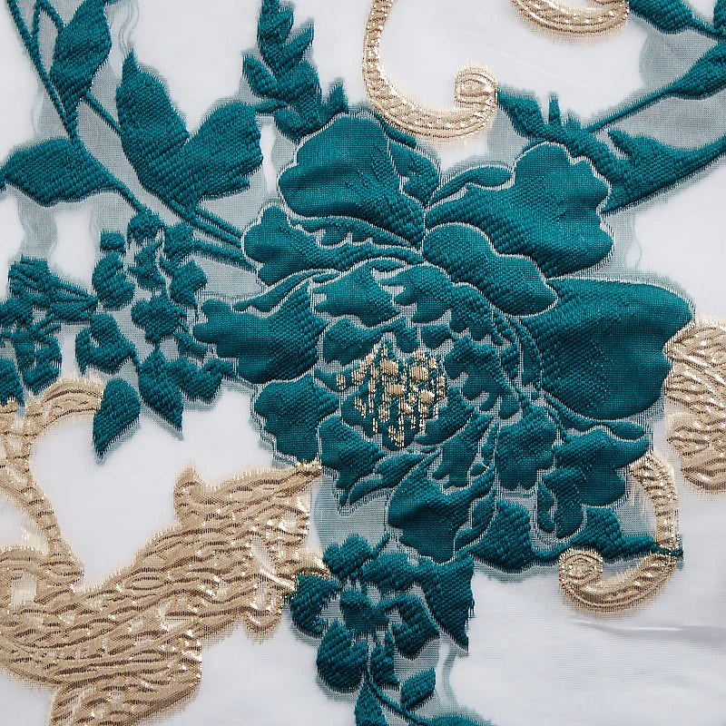 African Tulle Lace Fabric 2024 Satin Nigerian Brocade