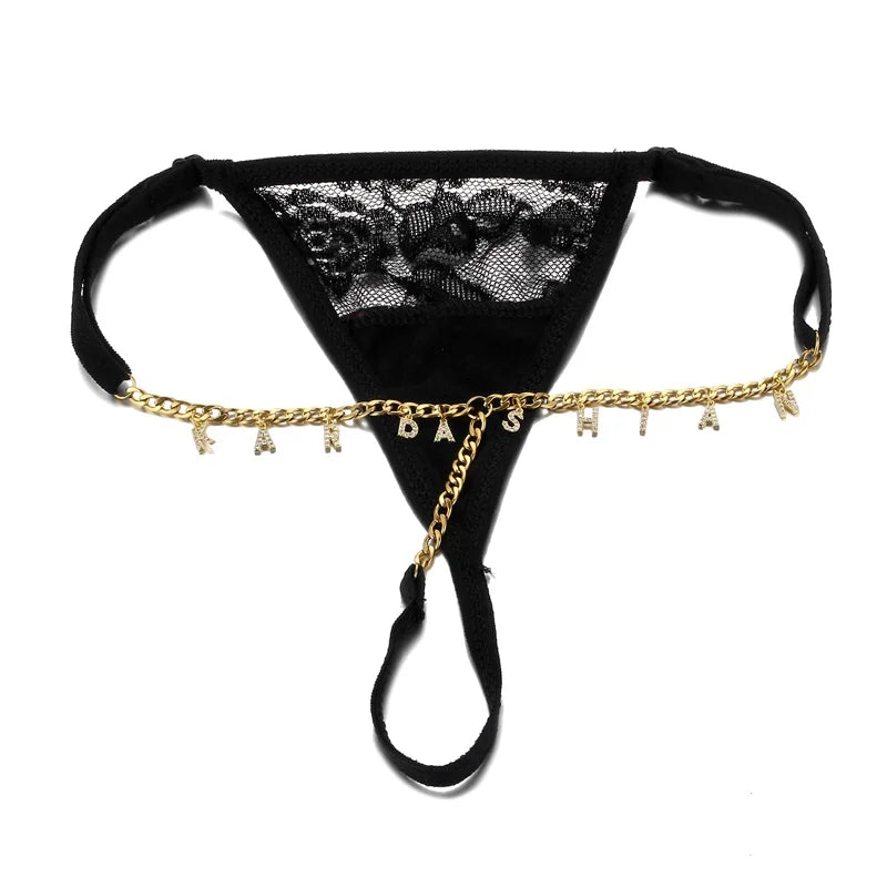 Summer Sexy Body Chain Jewelry Personalized Name Belly