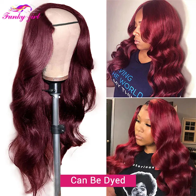 FG Body Wave U Part Wig Non-Lace Glueless