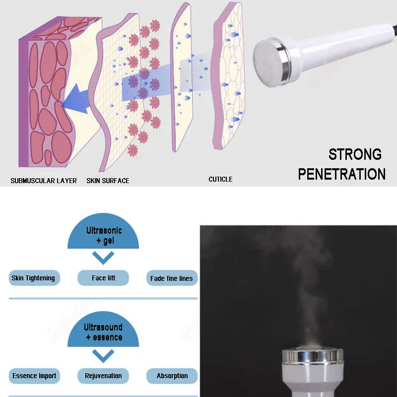 Ultrasonic Facial Machine Skin Care Tools Face and