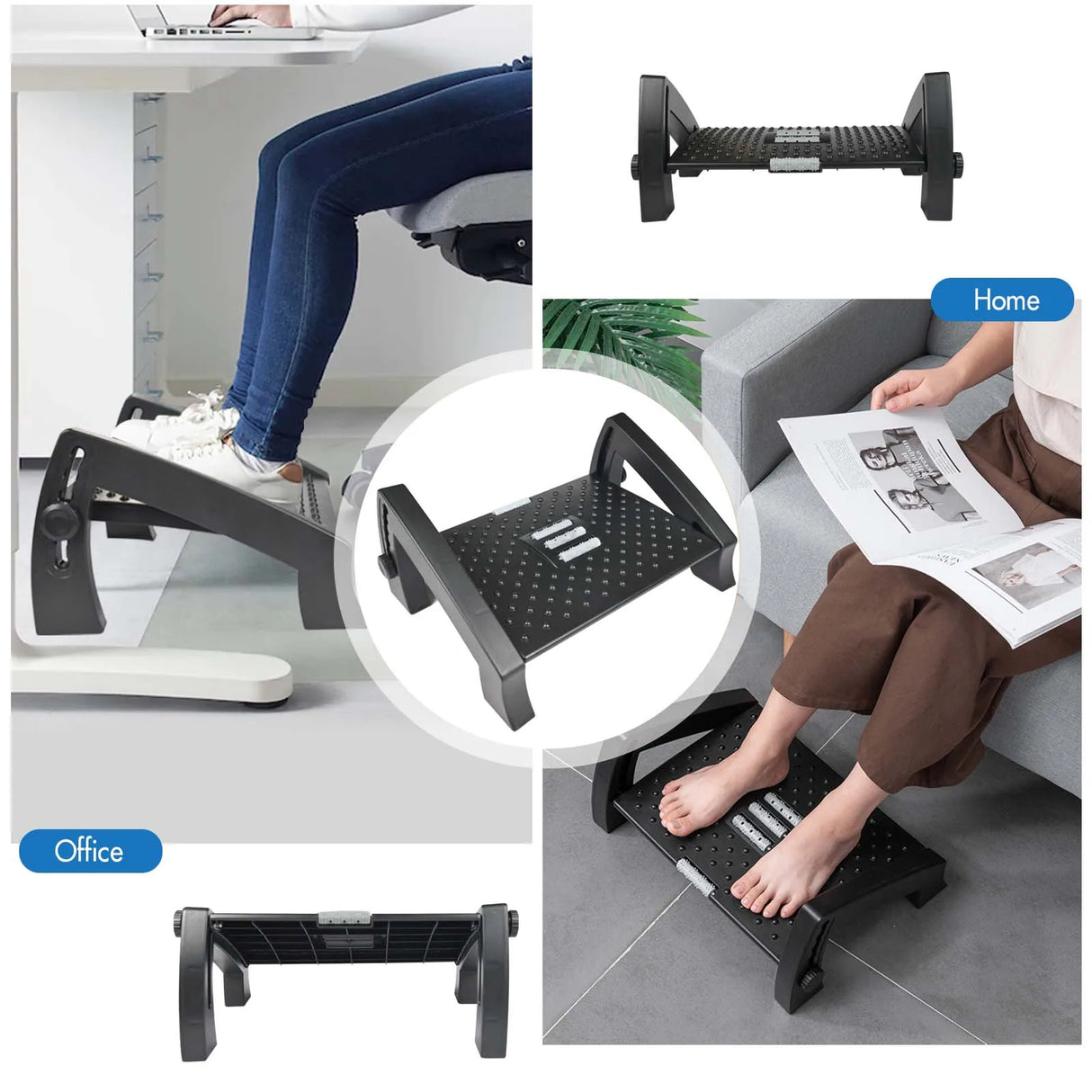 Under Desk Footrest with Massage Surface Ergonomic 6