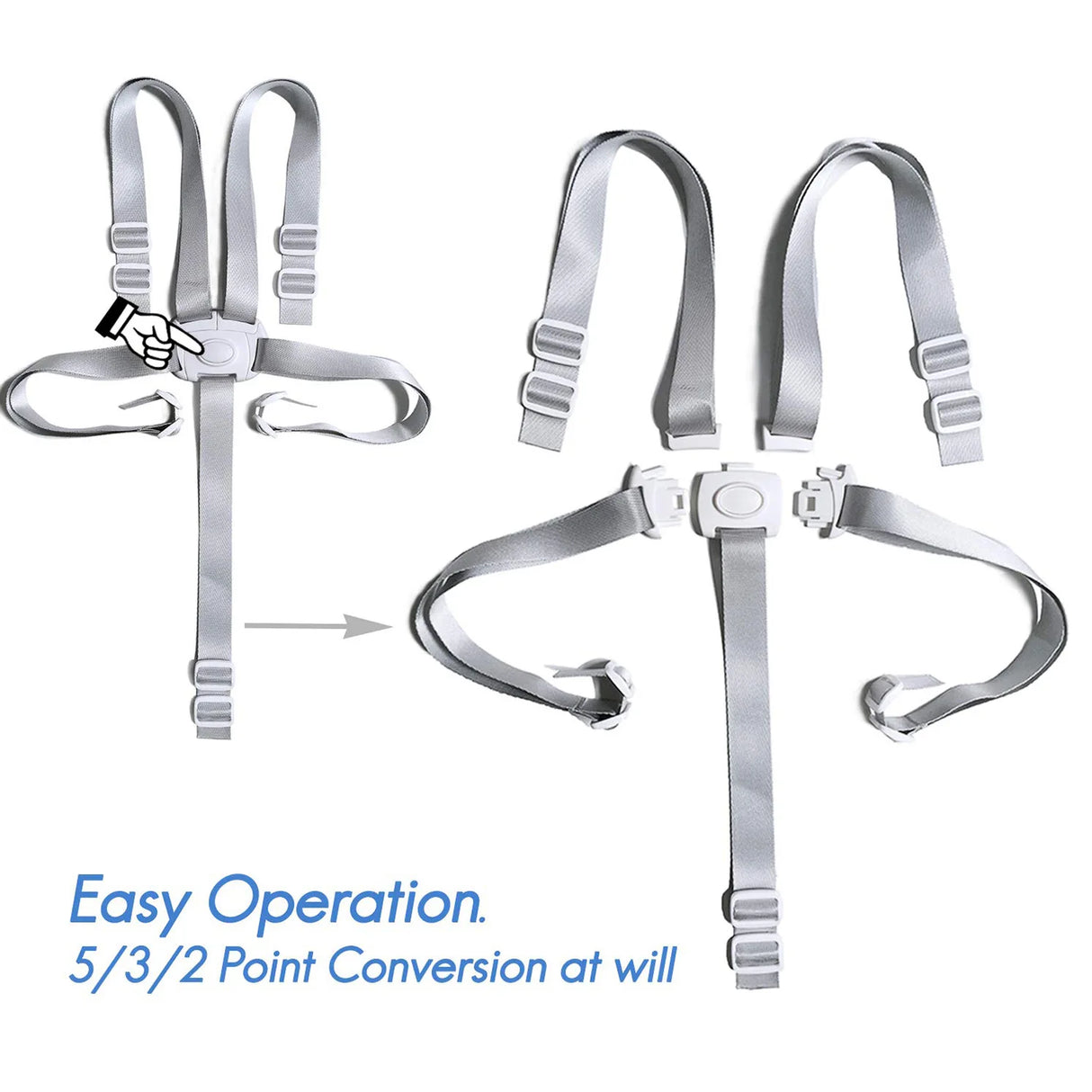 Universal Baby High Chair Harness Baby 5-Point Harness