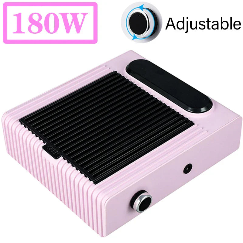 Upgrade 180W Powerful Nail Dust Vacuum Cleaner Adjustable