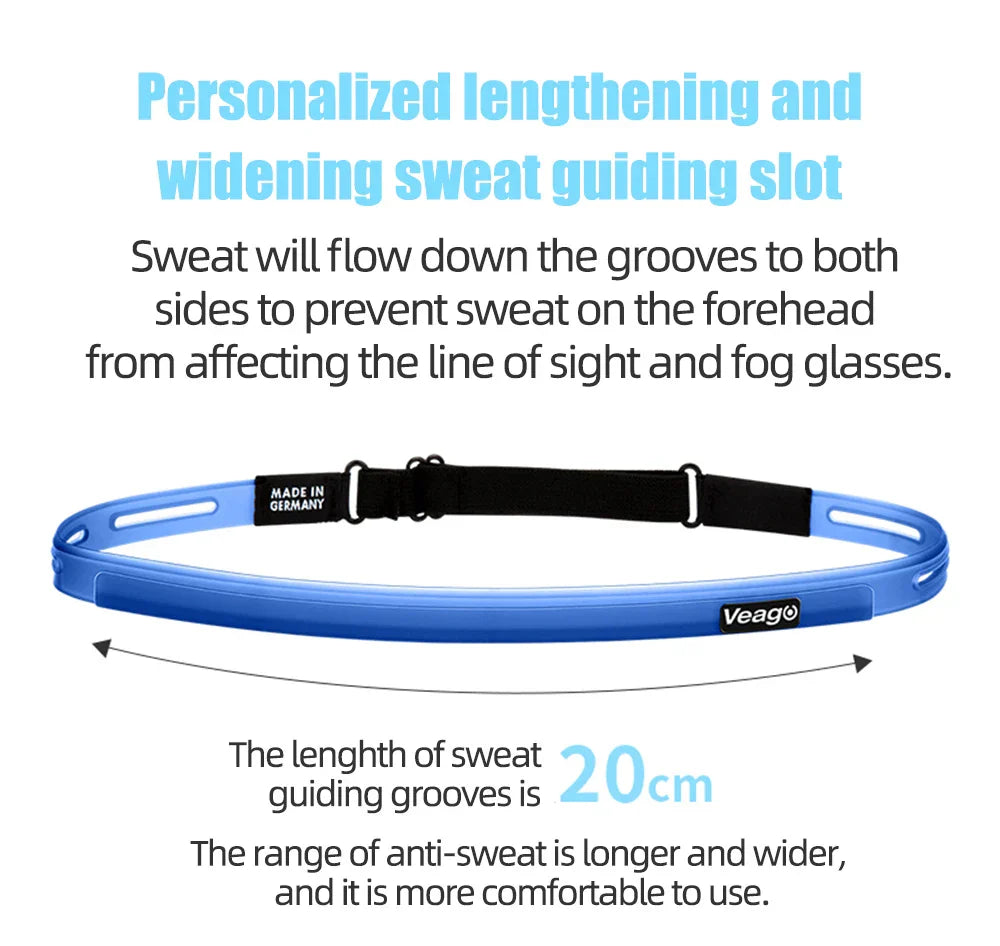 VEAGO Cycling Sweatband Hiking Running Sports Outdoor Safety