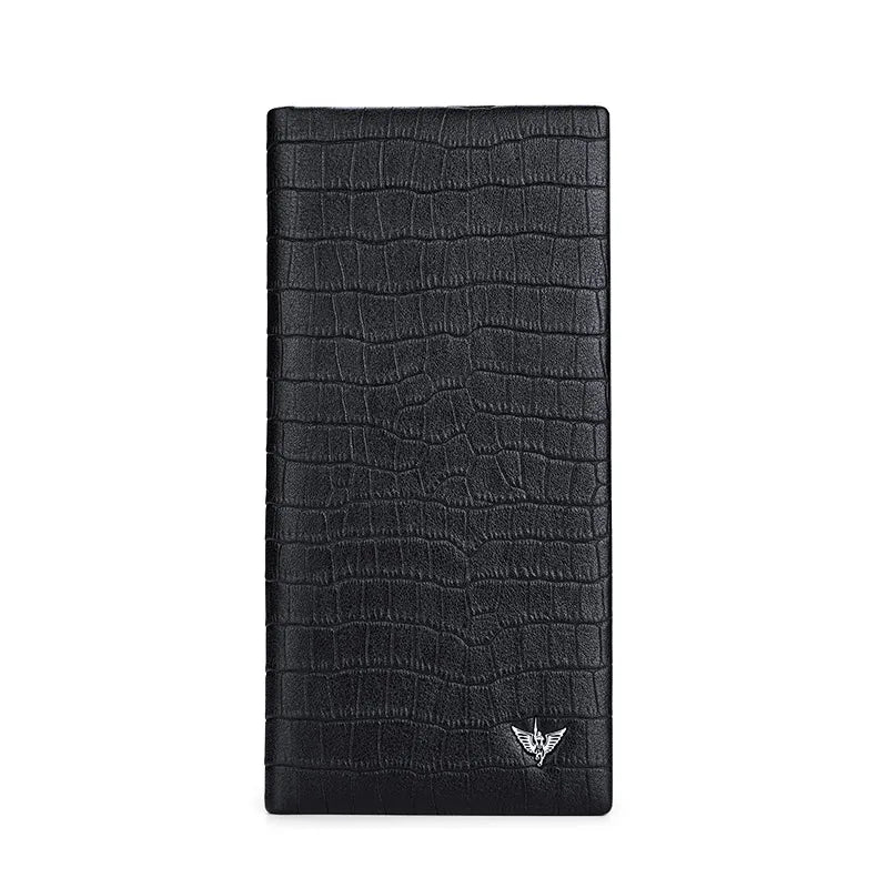 WILLIAMPOLO Men’s Wallets High Quality Cowhide Card Holder Genuine Leather Men Clutch Wallets Male Passport Cover Purses