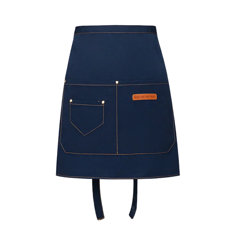 Waiter Apron Customized Logo Canvas Half bib Restaurant