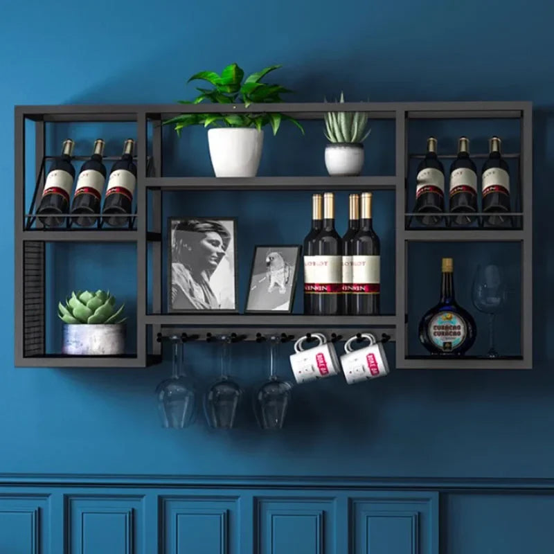 Wall Mount Display Wine Racks Kitchen Modern Luxury
