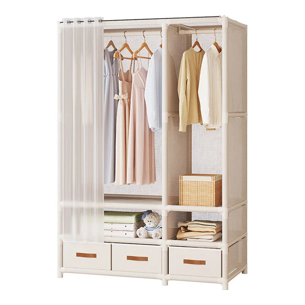 Wardrobe Household Bedroom Simple Assembly Dustproof Wardrobe Rental