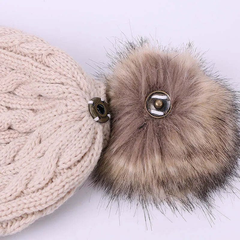 Warm Winter Baby Hats with Scarves for Kids