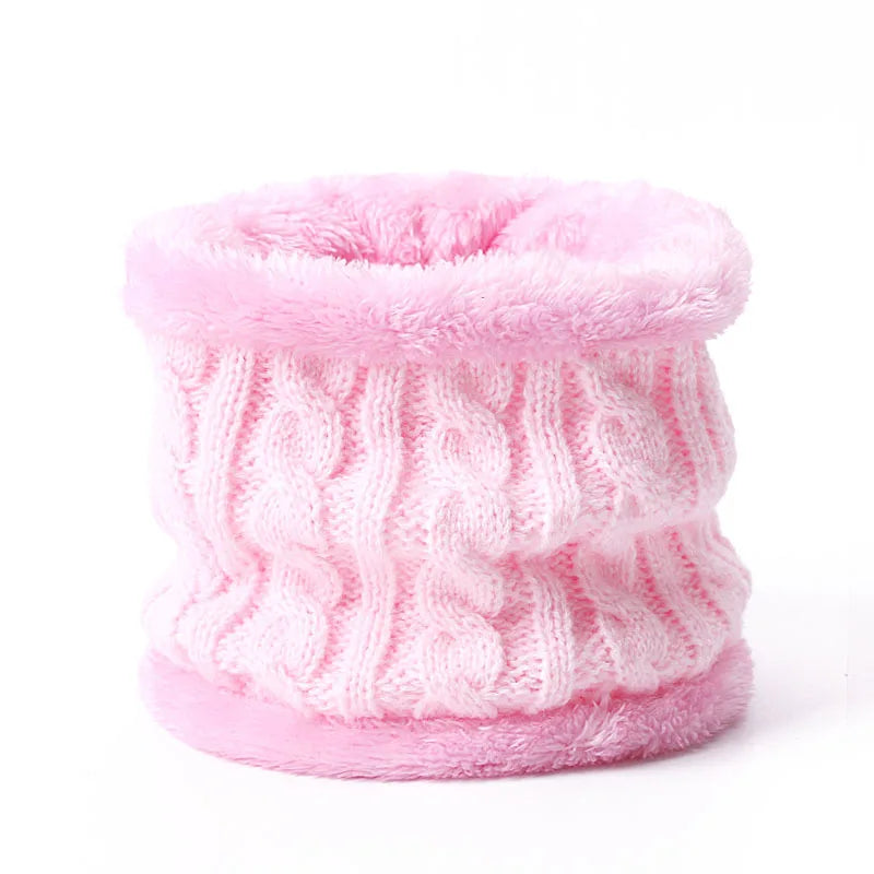 Warm Winter Baby Hats with Scarves for Kids