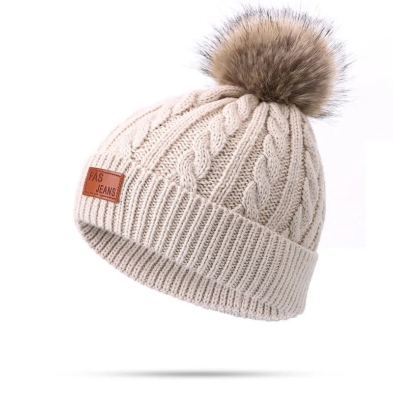 Warm Winter Baby Hats with Scarves for Kids