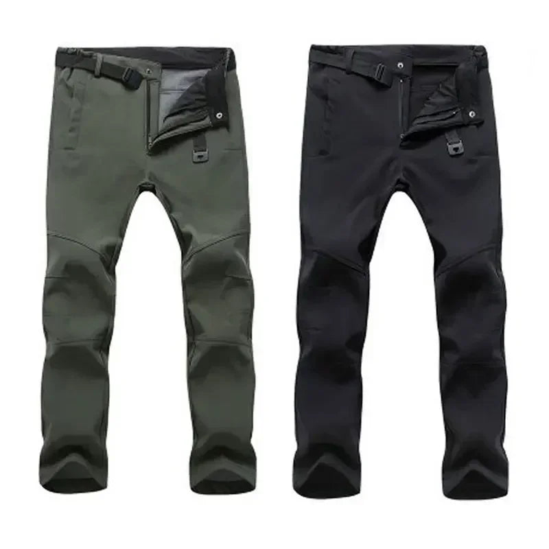 Warm Winter Men Soft Shell Pants Travel Waterproof