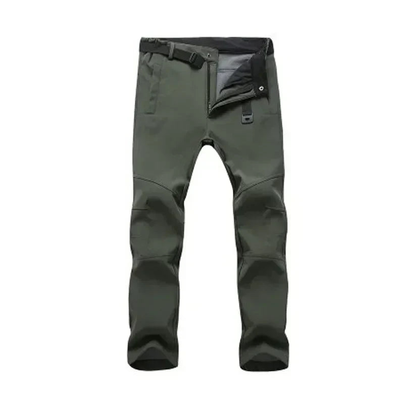 Warm Winter Men Soft Shell Pants Travel Waterproof