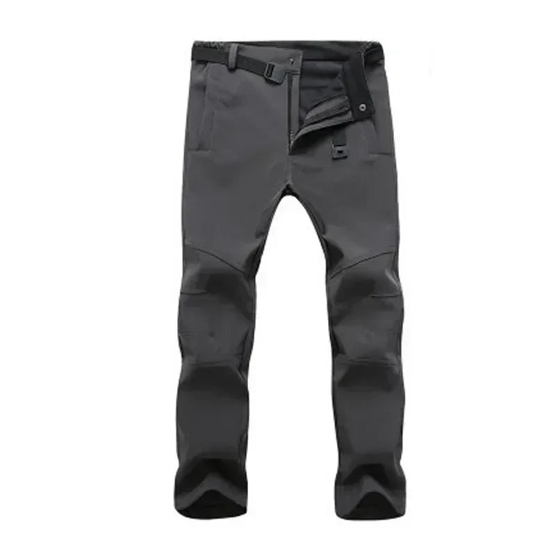 Warm Winter Men Soft Shell Pants Travel Waterproof