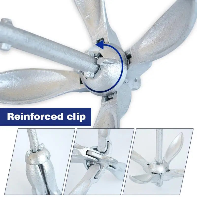 Watercraft Anchor Stainless Steel Folding Universal Dinghy Kayak