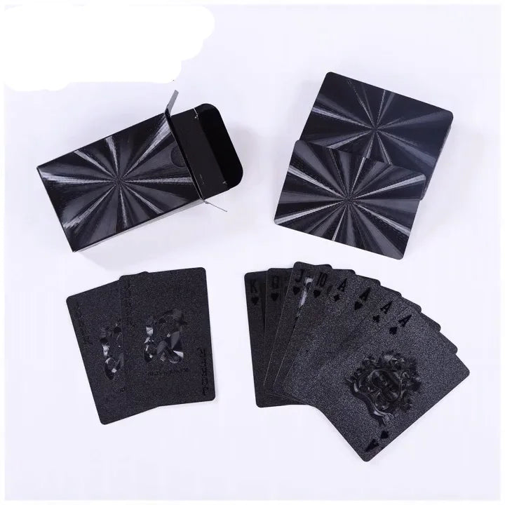 Waterproof PVC Pure Black Magic Boxpacked Plastic Playing