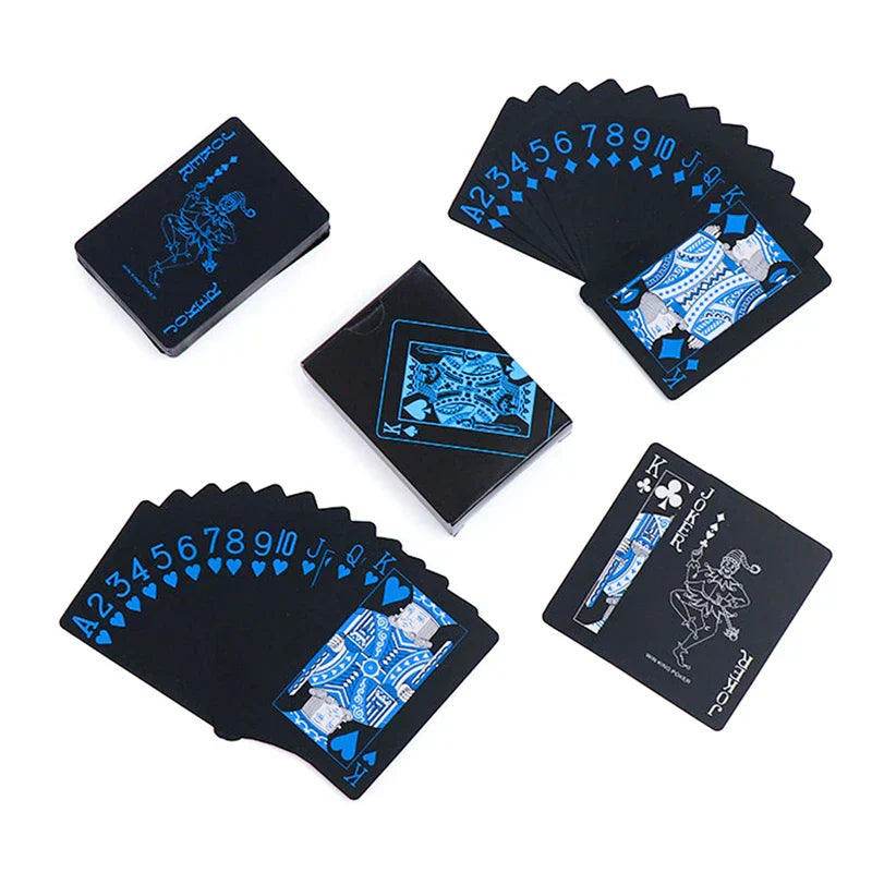 Waterproof PVC Pure Black Magic Boxpacked Plastic Playing