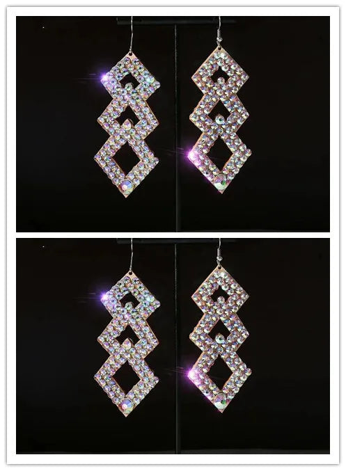 Wholesale Womens Jewelry Stunning Crystal Rhinestone Earrings Sparkling