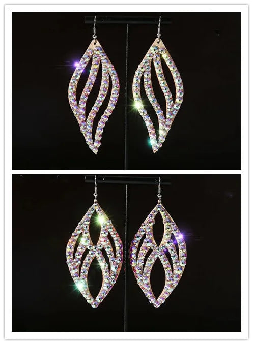 Wholesale Womens Jewelry Stunning Crystal Rhinestone Earrings Sparkling